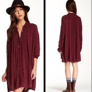 Free People Long Sleeve Shirt Dress
